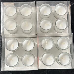 Set of White Votive Candles